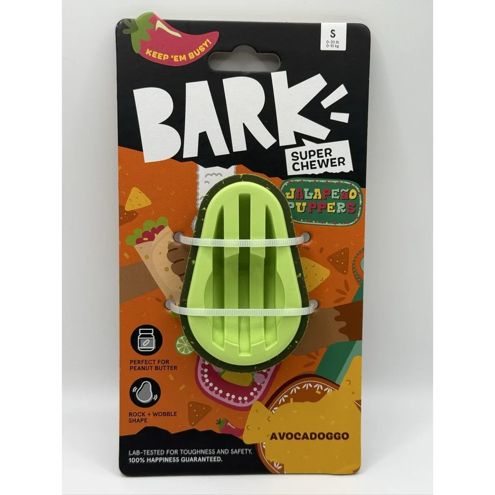 Barkbox Avocadoggo Super Chewer Small Durable Treat Holding Dog Toy